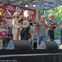 Tommy Brown joins The Po' Ramblin' Boys at the 50th annual Charlotte Bluegrass Festival - photo © Bill Warren