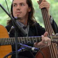 Alex Donahue with the Kevin Prater Band at the 50th annual Charlotte Bluegrass Festival - photo © Bill Warren
