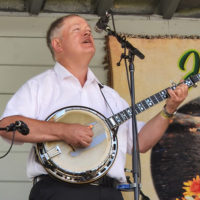Dave Shaw at the 2022 Jenny Brook Bluegrass Festival - photo by Ted Lehmann