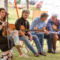 Workshop at the 2022 Pickin' On The Plains festival - photo by Cynthia Marcotte Stammer