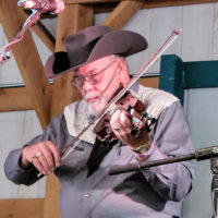 Johnny Ridge - Fiddle Master with the Malpass Brothers at the 2022 Jenny Brook Bluegrass Festival - photo by Ted Lehmann