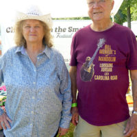 Lorraine Jordan and Royce Jordan at the 2022 Willow Oak Bluegrass Festival - photo by Gary Hatley