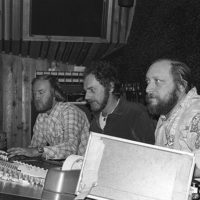 Doyle Lawson, Eddie Adcock, and Dick Freeland at the Southbound sessions at Track Recorders in 1978 - photo © Akira Otsuka