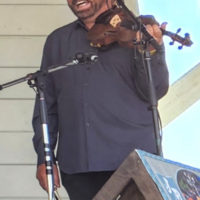 Ron Stewart at the 2022 Jenny Brook Bluegrass Festival - photo by Ted Lehmann