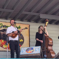 The Seth Sawyer Band at the 2022 Jenny Brook Bluegrass Festival - photo by Ted Lehmann