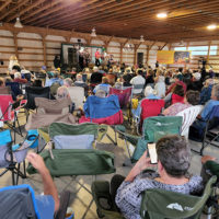 Thursday Evening Barn Dance featuring The Malpass Brothers at the 2022 Jenny Brook Bluegrass Festival - photo by Ted Lehmann