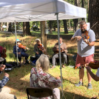 Brandon Godman fiddle class at the 2022 CBA Music Camp