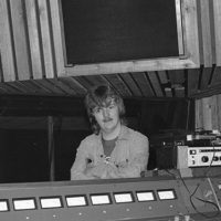 Jimmy Arnold in the control room of Track Recorders in Silver Spring, MD during the tracking of his Guitar album (circa 1976) - photo © Akira Otsuka