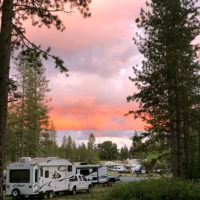Sierra sunset at the 2022 CBA Music Camp