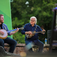 Russ Carson and Ricky Skaggs at The Peace Center in Greenville, SC (7/8/22) - photo by Bryce Lafoon