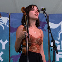 Aila Wildman of The Wildmans at the 2022 Grey Fox Bluegrass Festival - photo © Tara Linhardt