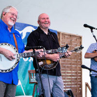 Balsam Range having fun at the 2022 Grey Fox Bluegrass Festival - photo © Tara Linhardt