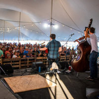 Charm City Junction at Catskill (Dance) tent at the 2022 Grey Fox Bluegrass Festival - photo © Tara Linhardt