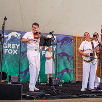 Country Current Saturday morning set at the 2022 Grey Fox Bluegrass Festival - photo © Tara Linhardt
