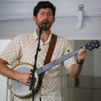 Brad Kolodner with Charm City Junction at the 2022 Bluegrass on the Grass Festival at Dickinson University - photo by Frank Baker
