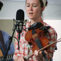 Ella Jordan with Mile Twelve at the 2022 Bluegrass on the Grass Festival at Dickinson University - photo by Frank Baker