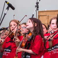 Kids Academy at the 2022 Grey Fox Bluegrass Festival - photo © Tara Linhardt