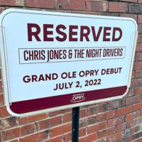 Reserved parking sign at The Opry