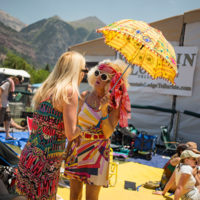 Bluegrass gals at the 49th Telluride Bluegrass Festival (June 2022) - photo by Anthony Verkuilen