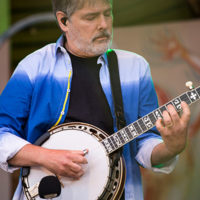 Béla Fleck at the 49th Telluride Bluegrass Festival (June 2022) - photo by Anthony Verkuilen