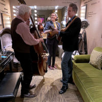 Chris Jones & The Night Drivers warming up backstage at the Opry