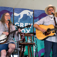 Robin and Linda Williams on High Meadow Stage at the 2022 Grey Fox Bluegrass Festival - photo © Tara Linhardt