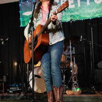 Tara Nevins of Donna the Buffalo at the 2022 Grey Fox Bluegrass Festival - photo © Tara Linhardt