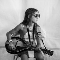 Mandolin player in the campground at the 2022 Grey Fox Bluegrass Festival - photo © Tara Linhardt