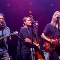 Oliver Wood sitting in with Greensky Bluegrass in Charlottesville (8/17/22) - photo by Dylan Langille