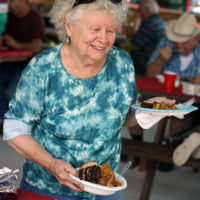 Good eats at the pot luck at the August '22 Bluegrass Jamboree - photo by Kristin Yarbrough