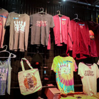 Fireside Collective merch on display at their album release show at the Salvage Station in Asheville, NC (8/5/22) - photo by Bryce Lafoon