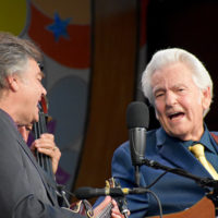 Ronnie and Del McCoury at RockyGrass 2022 - photo by Kevin Slick