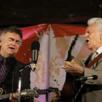 Ronnie and Del McCoury at the summer 2022 Gettysburg Bluegrass Festival - photo by Frank Baker