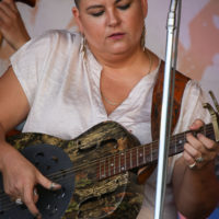 Lizzy Long at the summer 2022 Gettysburg Bluegrass Festival - photo by Frank Baker