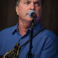 Larry Stephenson with the Bluegrass Cardinals Tribute Band at the summer 2022 Gettysburg Bluegrass Festival - photo by Frank Baker