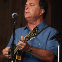 Larry Stephenson with the Bluegrass Cardinals Tribute Band at the summer 2022 Gettysburg Bluegrass Festival - photo by Frank Baker