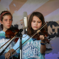 Kids Academy at the summer 2022 Gettysburg Bluegrass Festival - photo by Frank Baker