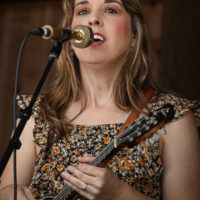 Brooke Aldridge at the summer 2022 Gettysburg Bluegrass Festival - photo by Frank Baker