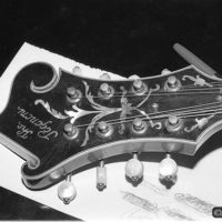 Doyle Lawson's Paganoni mandolin at Track Recorders - photo © Akira Otsuka