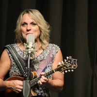 Rhonda Vincent at the McDowell County Roundup (8/12/22) - photo by Laura Tate Photography