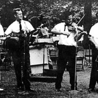 Sandy Brothers Band reunion circa 1968 LR - Mack Sandy, Coolidge Sandy, Leslie Sandy, Eldon Sandy