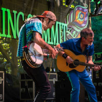 Kyle Tuttle and Larry Keel at the 2022 Northwest String Summit