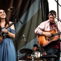 Darin & Brooke Aldridge at the inaugural Earl Scruggs Music Festival, Labor Day 2022 - photo by Bryce Lafoon