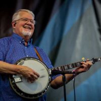 Marc Pruett with Balsam Range at the debut Earl Scruggs Music Festival, September 2022 - photo © Bryce Lafoon