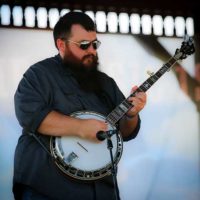 Zane McGinnis with Unspoken Tradition at the inaugural Earl Scruggs Music Festival, Labor Day 2022 - photo by Bryce Lafoon