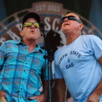 Fitz and Bryon McMurry with Acoustic Syndicate at the inaugural Earl Scruggs Music Festival, Labor Day 2022 - photo by Bryce Lafoon