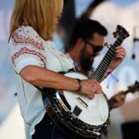 Alison Brown at the Earl Scruggs Tribute Show with Fireside Collective at the inaugural Earl Scruggs Music Festival, Labor Day 2022 - photo by Bryce Lafoon
