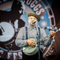 Dom Flemons at the 2022 Earl Scruggs Music Festival - photo © Bryce Lafoon