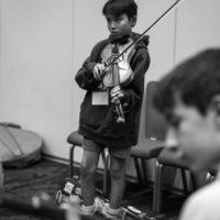 Kids on Bluegrass All Stars rehearse at World of Bluegrass 2022 (9/28/22) - photo © Jeromie Stephens