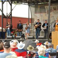 Rhonda Vincent & The Rage at the 2022 Walnut Valley Festival in Winfield, KS